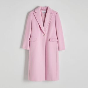 Reserved - Vlnený kabát - Ružová