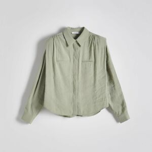 Reserved - Modalová košeľa - Zelená