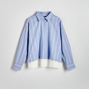 Reserved - Ladies` blouse - Modrá