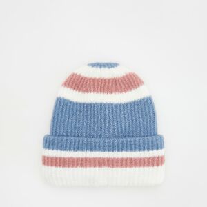 Reserved - Pásikavá čiapka - Modrá