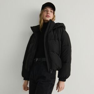 Reserved - Oversize zateplená bunda - Čierna