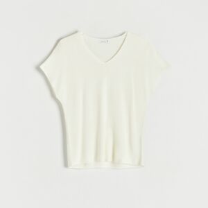 Reserved - Úpletové tričko - Krémová