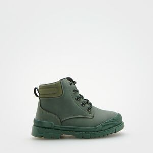 Reserved - Zateplené členkové topánky so zapínaním na zips - Zelená