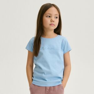 Reserved - Bavlnené tričko s aplikáciou - Modrá
