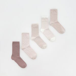 Reserved - Súprava 5 párov ponožiek - Ružová