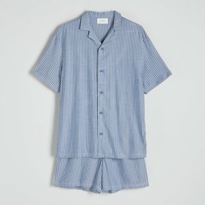 Reserved - Dvojdielne viskózové pyžamo - Modrá