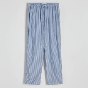 Reserved - Viskózové pyžamové nohavice - Modrá