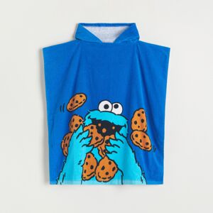 Reserved - Uterák s kapucňou Cookie Monster - Modrá
