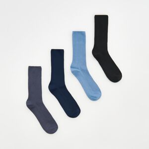 Reserved - Súprava 4 párov ponožiek - Modrá