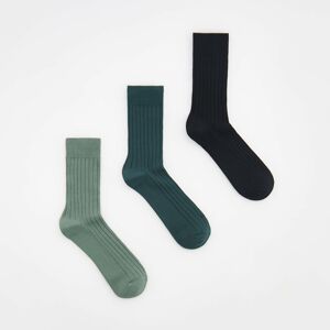 Reserved - Súprava 3 párov ponožiek - Zelená