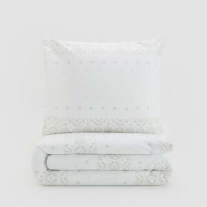 Reserved - Vzorovaná bavlnená posteľná súprava - Krémová