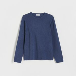 Reserved - Bavlnený sveter - Modrá