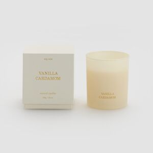 Reserved - Sviečka s vôňou Vanilla Cardamom - Biela