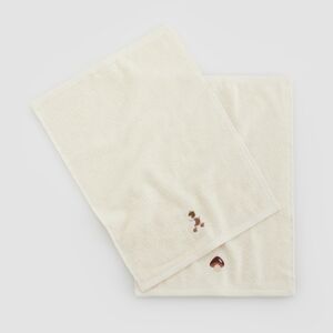 Reserved - Súprava 2 bavlnených uterákov - Krémová