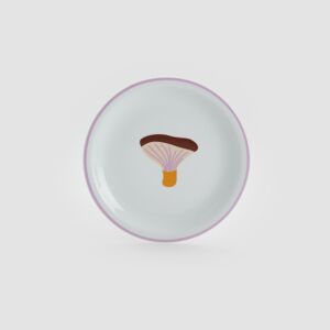 Reserved - Porcelánový tanier so vzorom - Viacfarebná