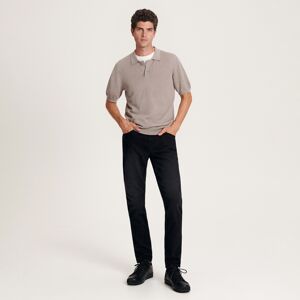 Reserved - Slim džínsy s efektom prania - Čierna