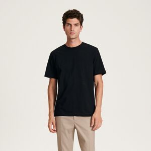 Reserved - Bavlnené tričko regular fit - Čierna