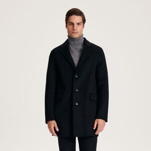 Reserved - Jednoradový kabát s prímesou vlny - Čierna