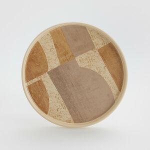 Reserved - Vzorovaný keramický tanier - Viacfarebná