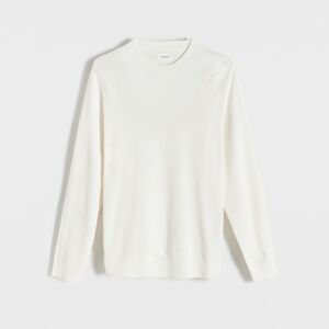Reserved - Bavlnený sveter - Biela