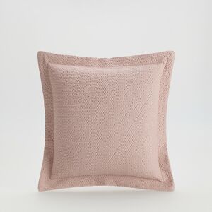 Reserved - Bavlnená obliečka na vankúš s lemom - Ružová