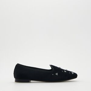 Reserved - Ladies` loafer shoes - Čierna