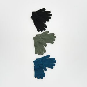 Reserved - Súprava 3 klasických rukavíc - Modrá