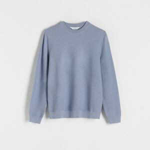 Reserved - Štruktúrovaný sveter - Modrá