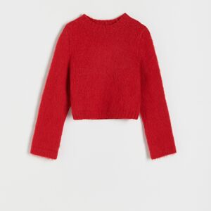 Reserved - Hladký sveter - Červená
