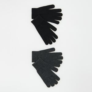 Reserved - Súprava 2 párov rukavíc - Čierna
