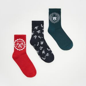 Reserved - Súprava 3 párov vianočných ponožiek - Zelená