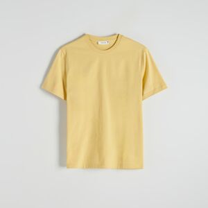 Reserved - Bavlnené tričko regular fit - Žltá
