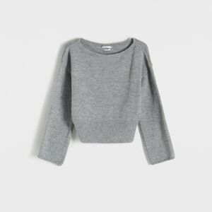 Reserved - Ladies` sweater - Šedá