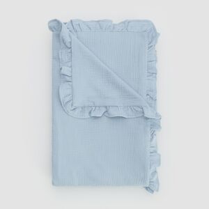 Reserved - Mušelínová posteľná prikrývka - Modrá