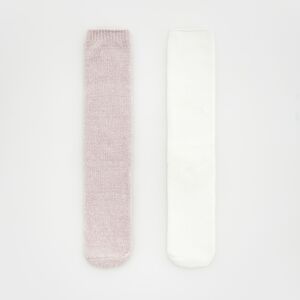 Reserved - Súprava 2 párov dlhých ponožiek - Ružová