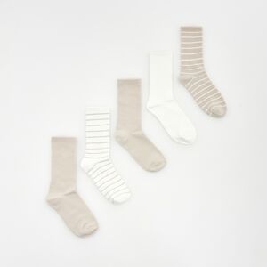 Reserved - Ponožky, 5-Balenie - Hnědá