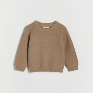 Reserved - Štruktúrovaný bavlnený sveter - Bordový