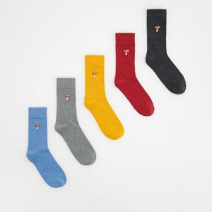 Reserved - Súprava 5 párov ponožiek - Modrá