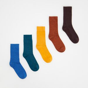 Reserved - Súprava 5 párov ponožiek - Bordový