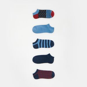 Reserved - Súprava 5 párov ponožiek - Tmavomodrá