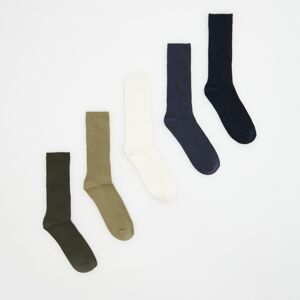 Reserved - Súprava 5 párov ponožiek - Khaki