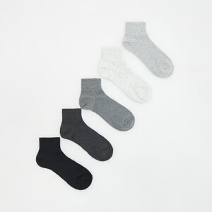 Reserved - Súprava 5 párov ponožiek - Šedá