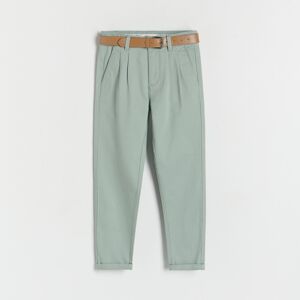Reserved - Boys` trousers & belt - Zelená