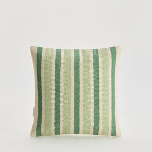 Reserved - Pásikavá bavlnená obliečka na vankúš - Zelená