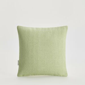 Reserved - Obliečka na vankúš z textúrovanej bavlnenej látky - Zelená
