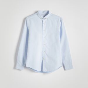 Reserved - Hladká košeľa regular fit - Modrá