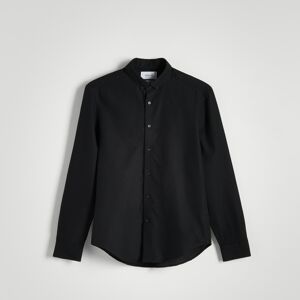 Reserved - Hladká košeľa regular fit - Čierna