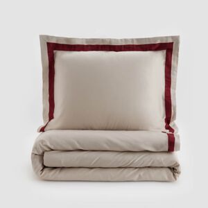 Reserved - Saténová bavlnená posteľná súprava - Krémová