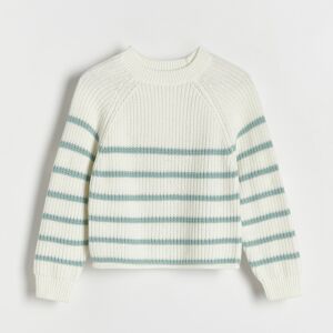 Reserved - Klasický pásikavý sveter - Viacfarebná
