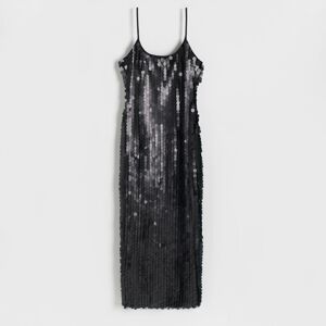 Reserved - Flitrové šaty - Čierna
